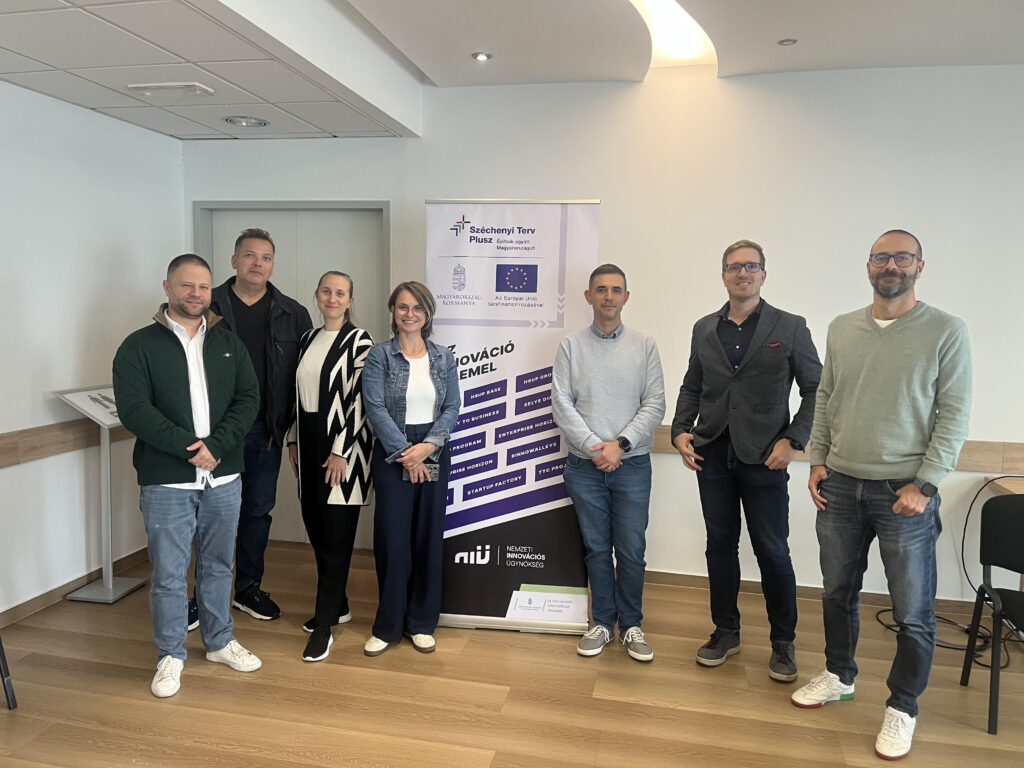 Group photo of participants at the NIÜ Enterprise Horizon PROGRESS workshop in Budapest